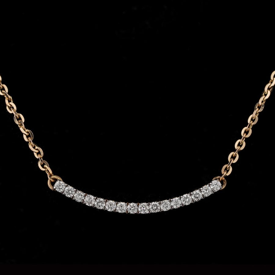 Danielle Curve Bar Necklace