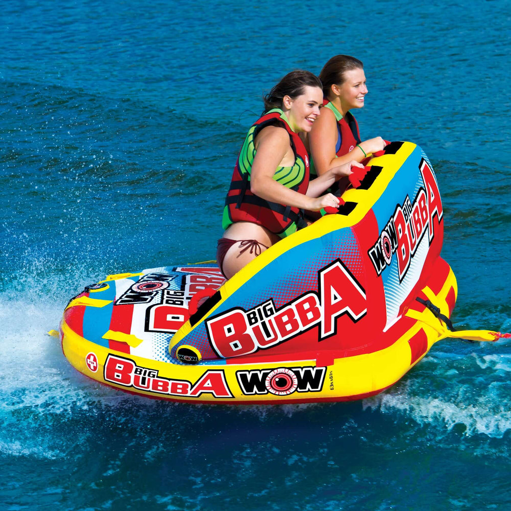 WOW Watersports Big Bubba Hi Vis 2 Person Towable Water Tube For Pool and Lake-4