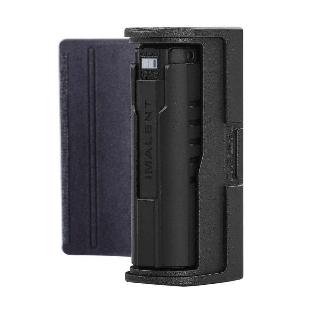 Imalent LD70 Premium 4000 lumen EDC flashlight in durable aluminum with smart charging and storage case — view 4