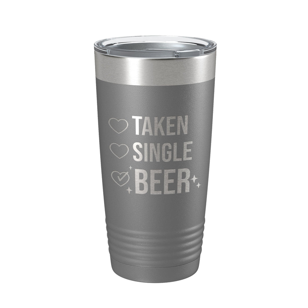 Valentine's Day Funny Tumbler Checklist Galentine's Gift Travel Mug Taken Single Beer Insulated Laser Engraved Coffee Cup 20 oz-16