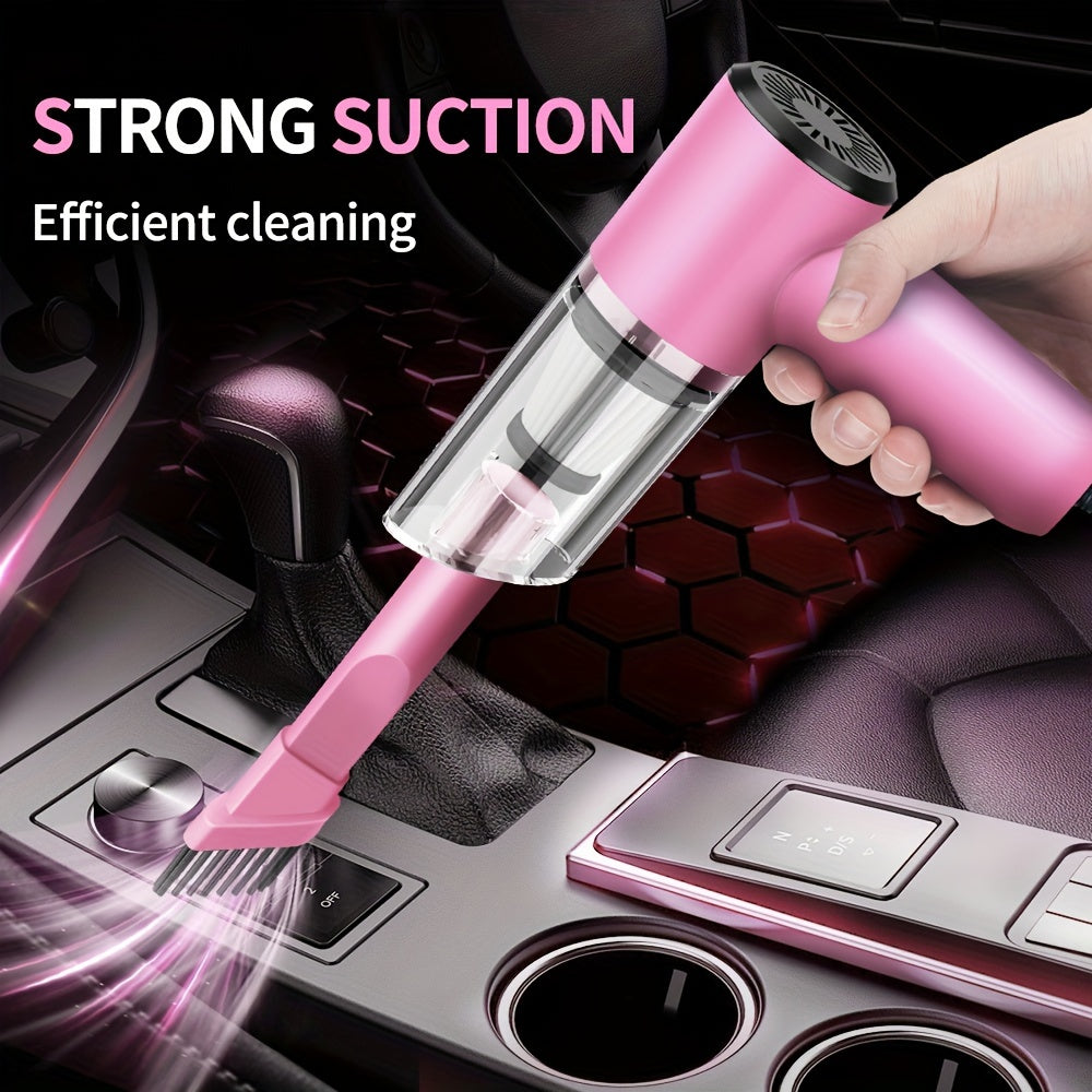NNETM handheld car vacuum cleaner with flat nozzle attachment and long power cord — view 2