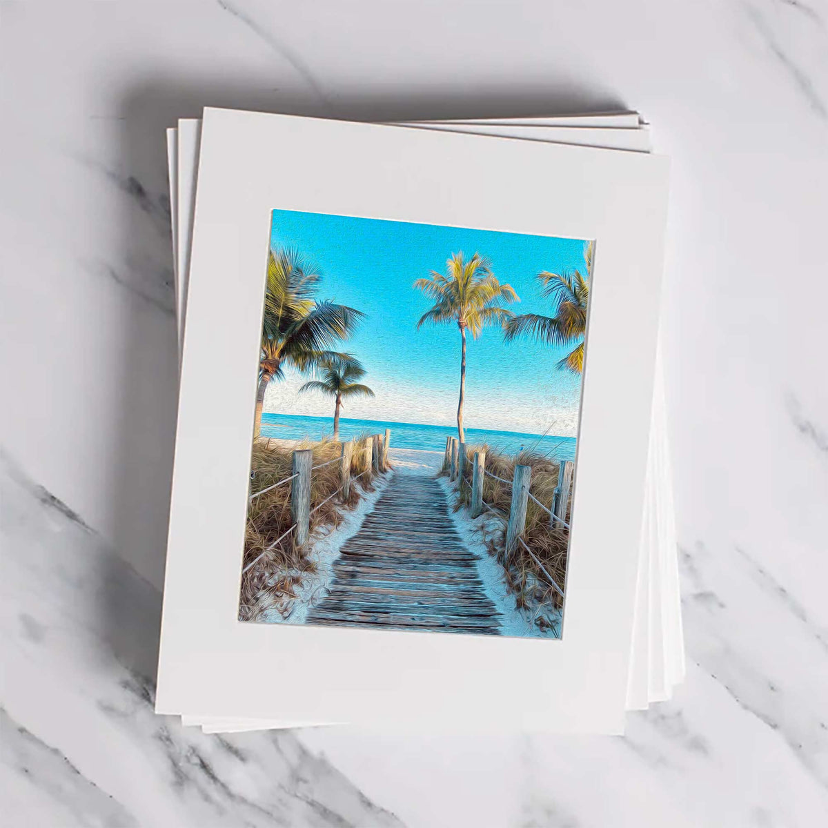 Beach Bum Matted Print-0