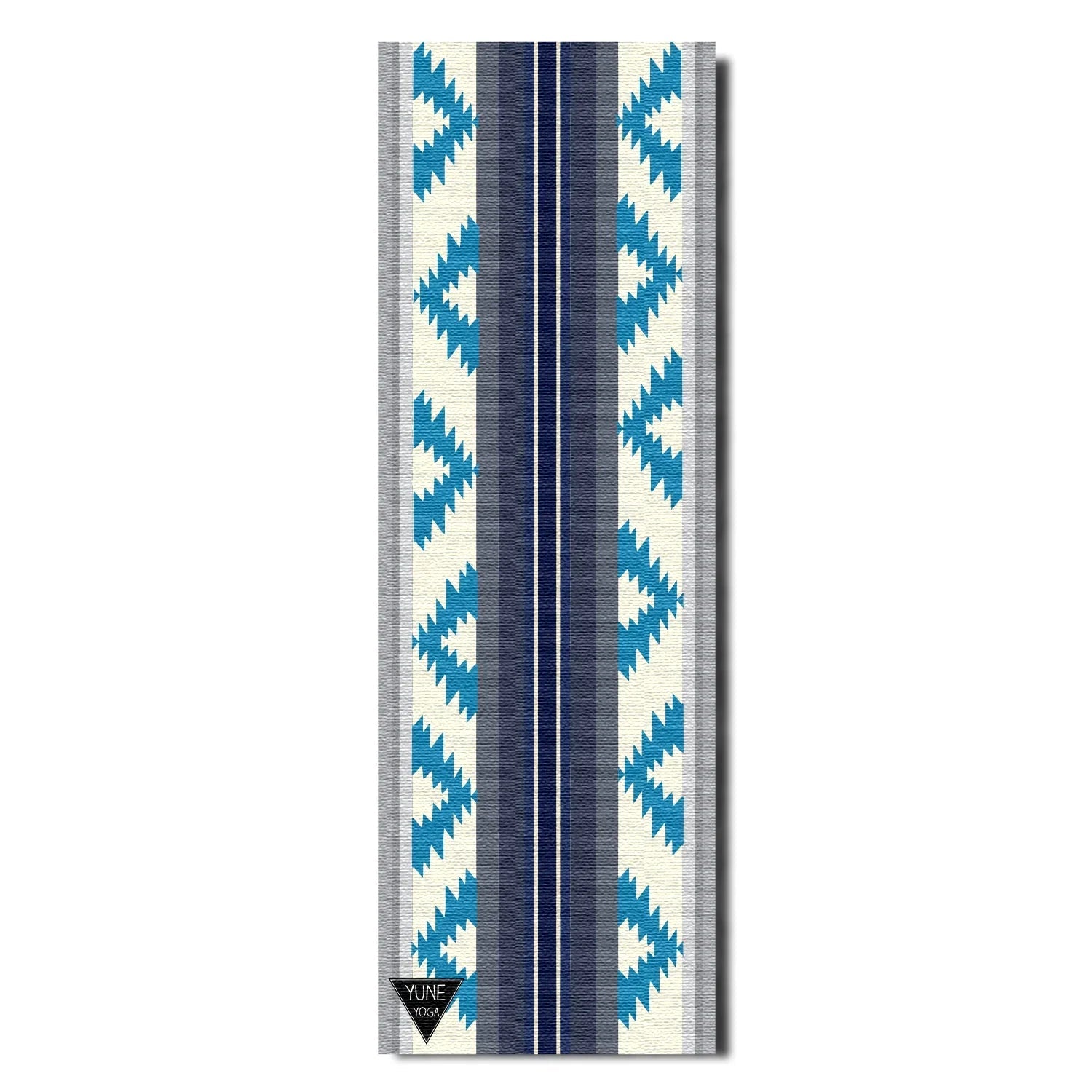 Bear Creek Juniper yoga mat in green with 6mm thickness, rolled out for exercise — view 2