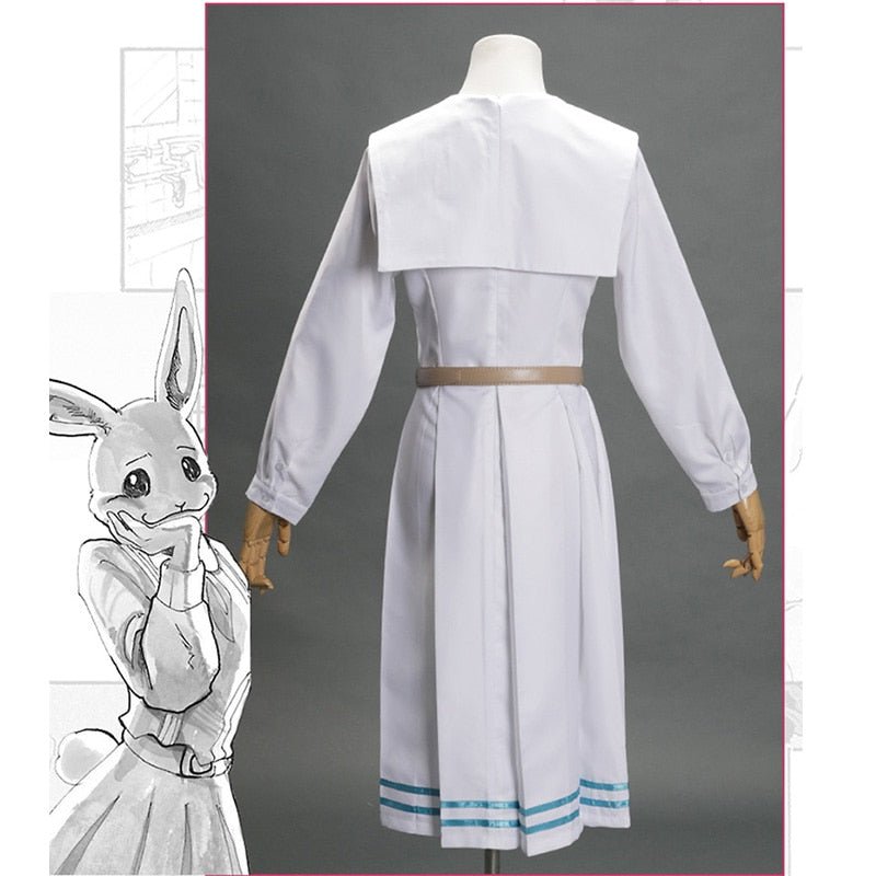 Beastars Haru cosplay costume dress, women's white rabbit Japanese school uniform outfit — view 5
