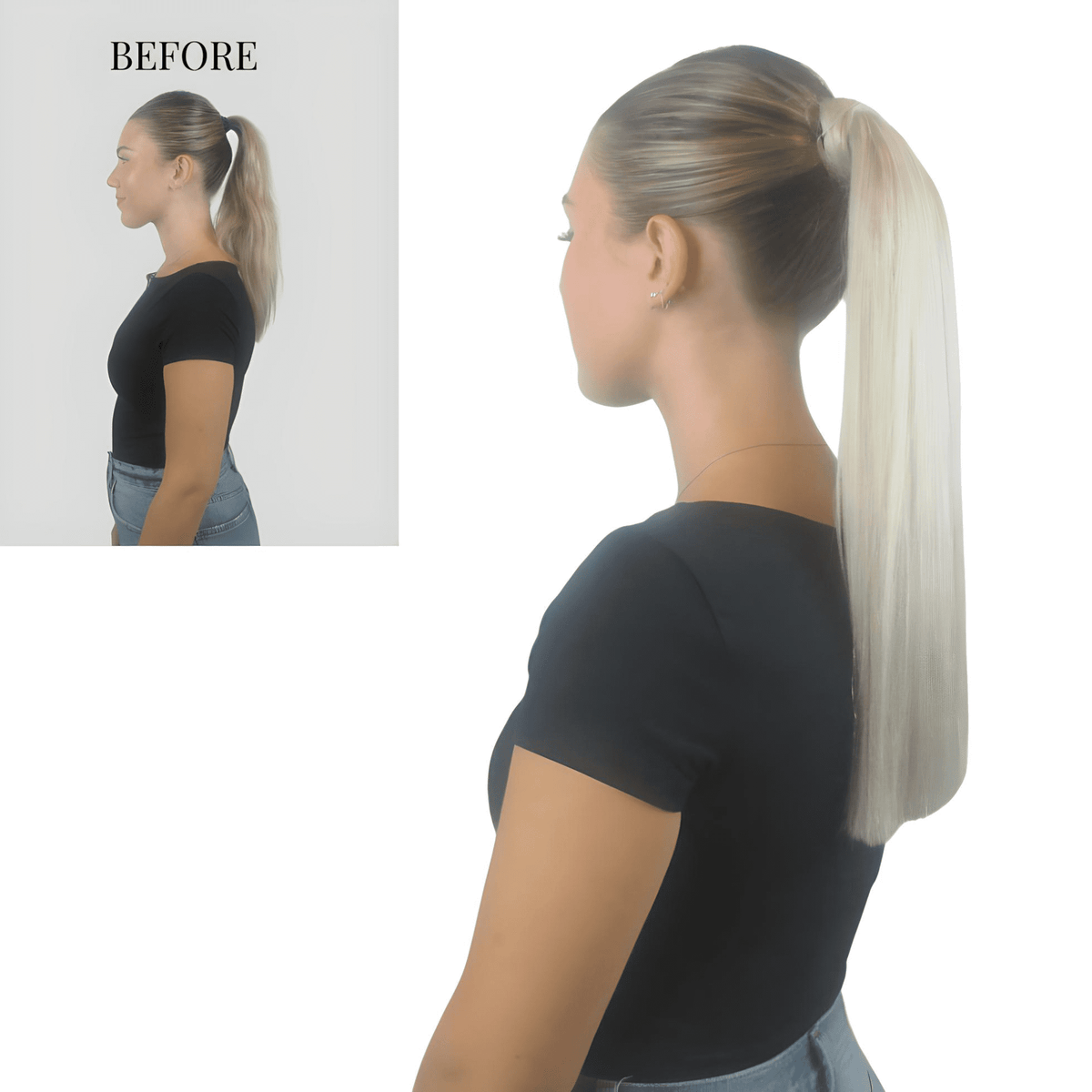 Ponytail Extension 16" Black #1-3