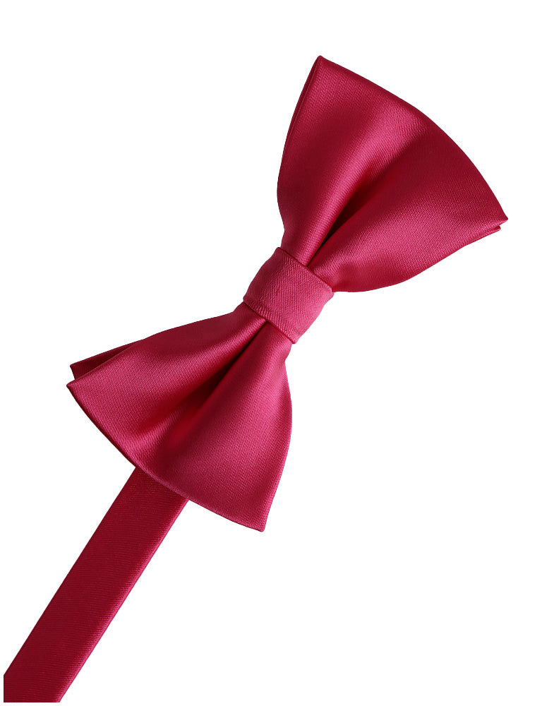 Eternity pre-tied butterfly bow tie in premium satin twill with an adjustable neckband — view 3