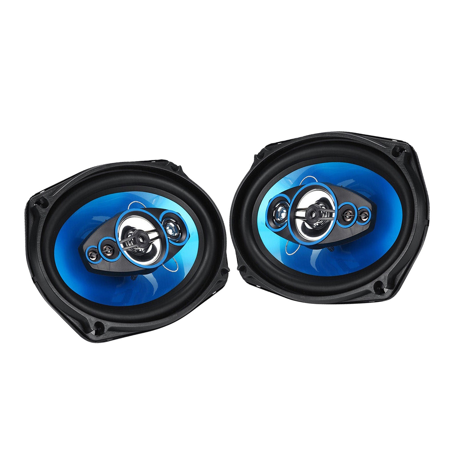 MAXCOOL 6x9 inch 1000W coaxial car door stereo speakers with protective mesh covers and wires — view 4