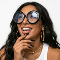 Fearless Oversized Resin Round Sunglasses-0