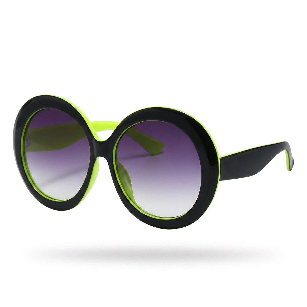 Fearless Oversized Resin Round Sunglasses-3