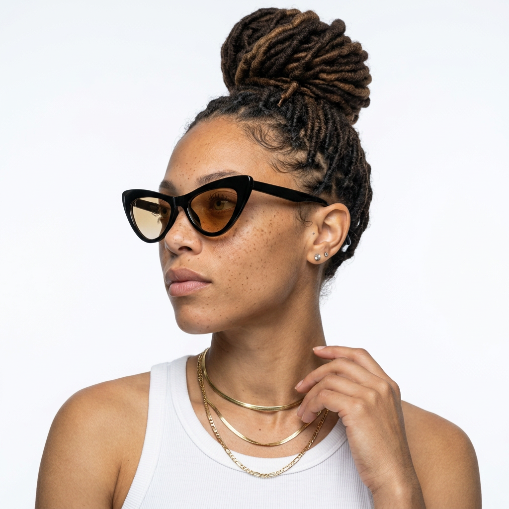 Confident Vintage Cat Eye Sunglasses-0