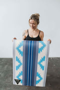 Bear Creek Juniper yoga mat in green with 6mm thickness, rolled out for exercise