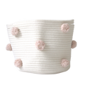Blush Pom Basket - Medium-0