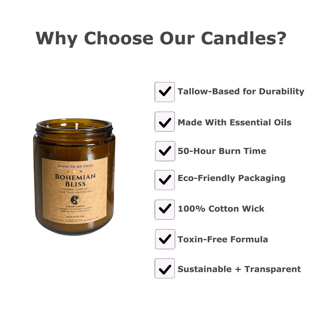 Bohemian Bliss Tallow Candle-2