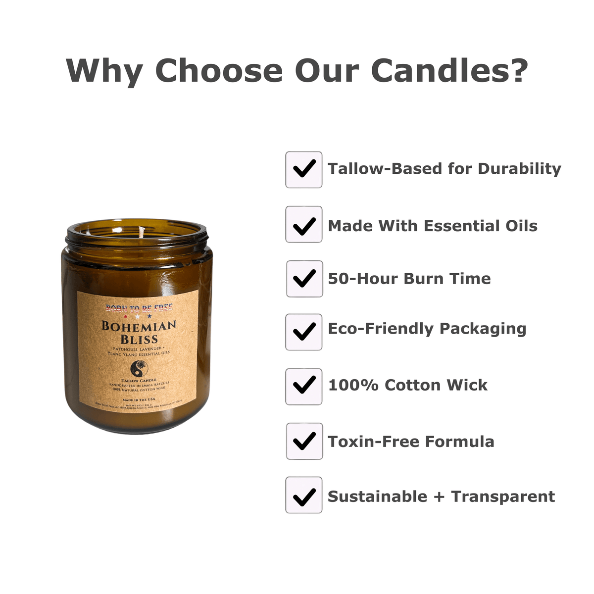 Bohemian Bliss Tallow Candle-2