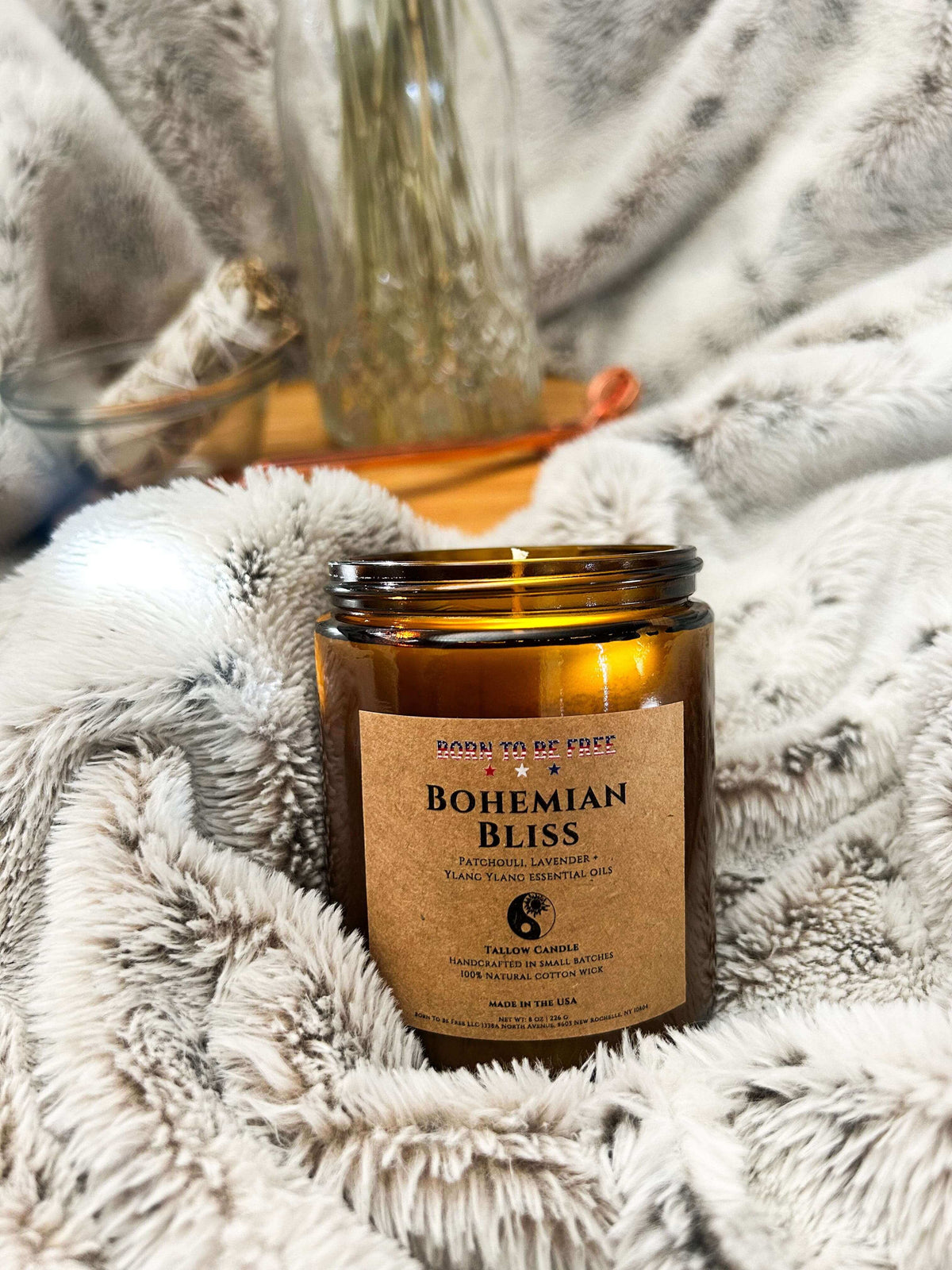 Bohemian Bliss Tallow Candle-4