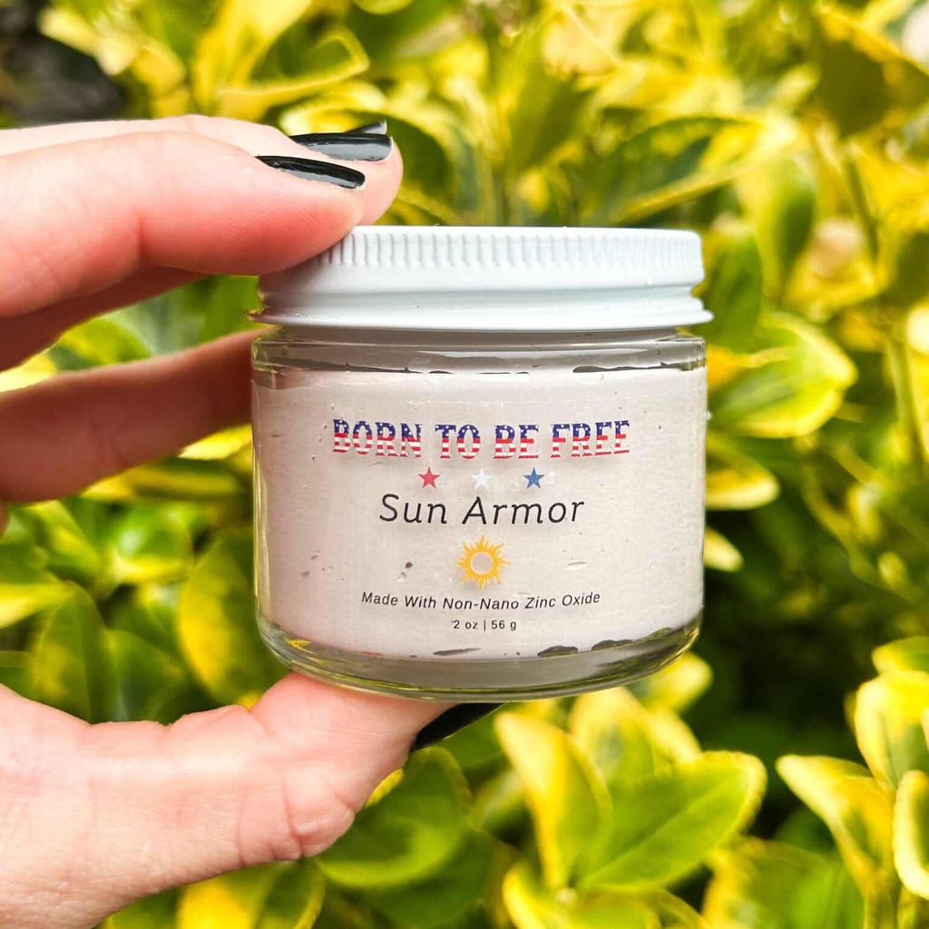 Sun Armor Lotion bottle, a natural mineral sunscreen made with grass-fed tallow and zinc oxide — view 5