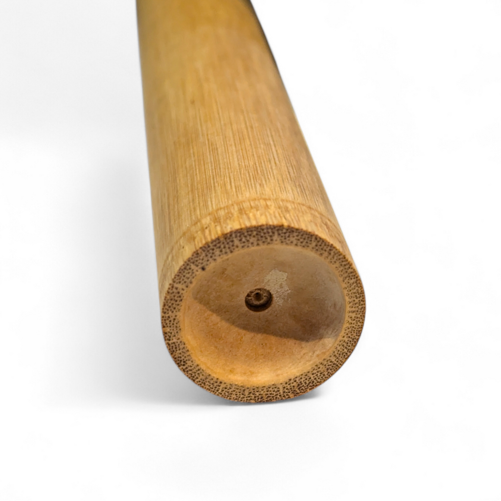 Sustainable bamboo toothbrush travel holder with ventilation hole displayed on a clean background — view 4