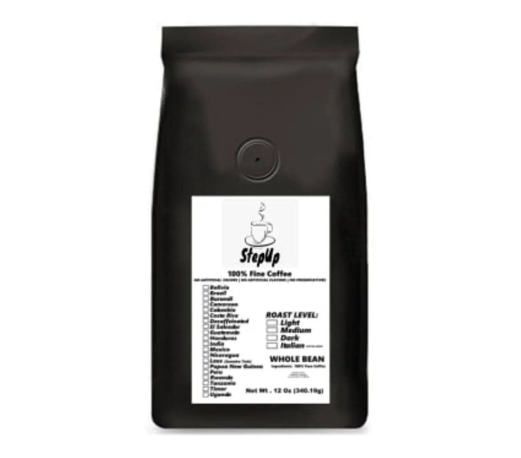 Breakfast Blend whole bean coffee in a premium bag medium roast with dark chocolate flavor notes — view 3
