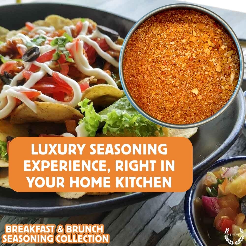Breakfast and brunch gourmet seasoning six piece set with all natural ingredients in magnetic tins — view 5