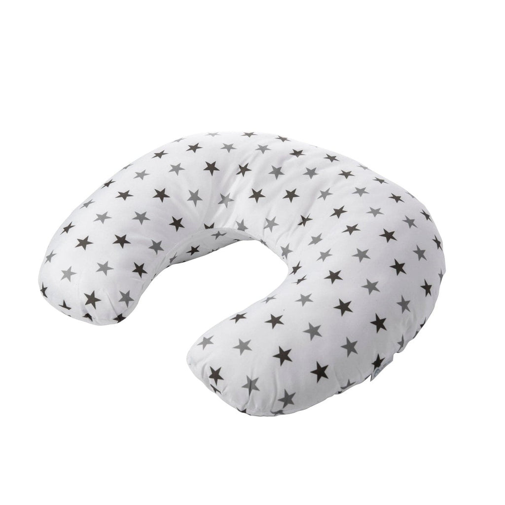 Silver twinkle breastfeeding nursing pillow cover featuring a delicate star pattern and soft, comfortable fabric — view 3