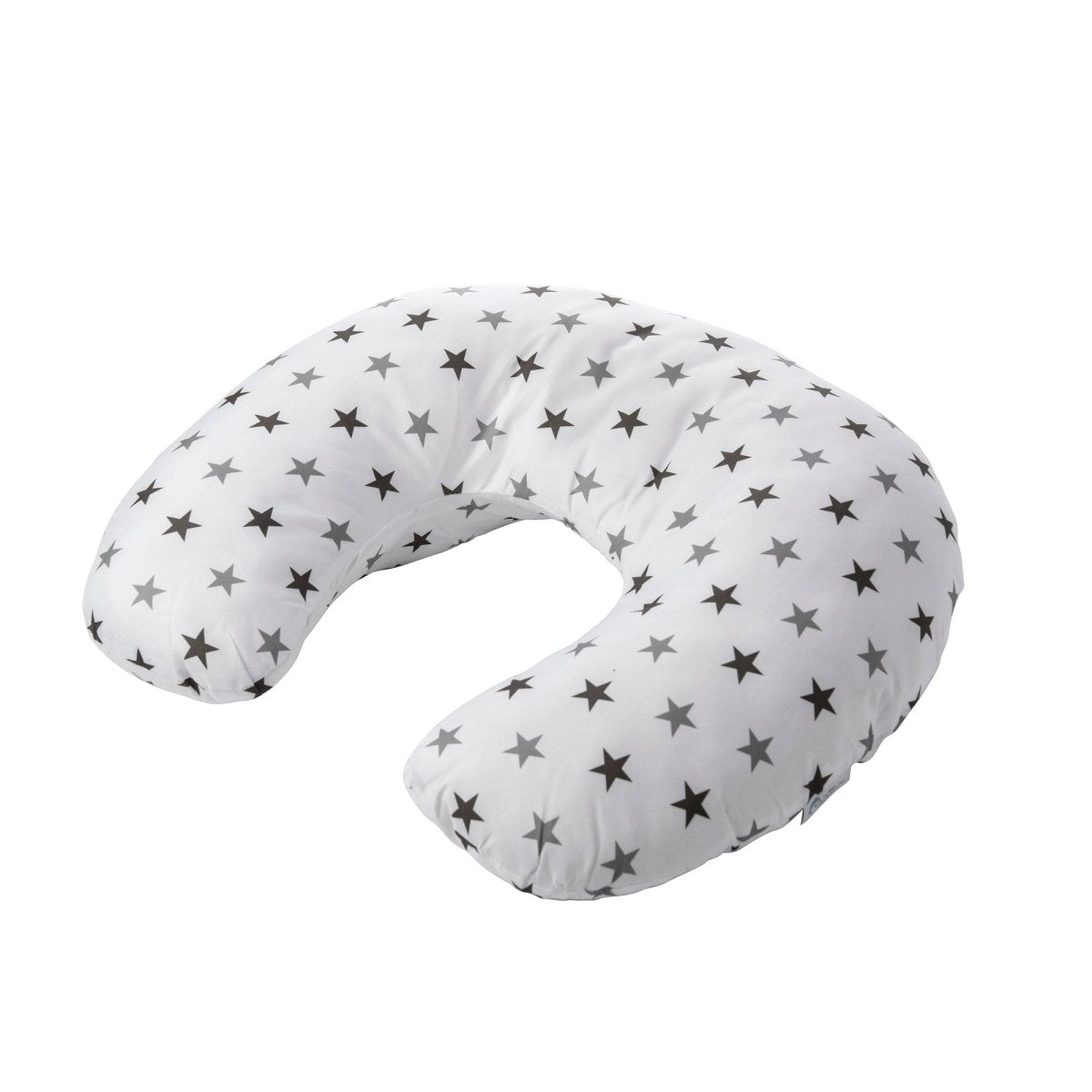 Silver twinkle breastfeeding nursing pillow cover featuring a delicate star pattern and soft, comfortable fabric — view 3