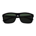 BRISTOL - Polarized Rectangle Sunglasses Soft Matte Black Green-0