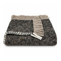 Chunky Chocolate Weave Alpaca Throw-0