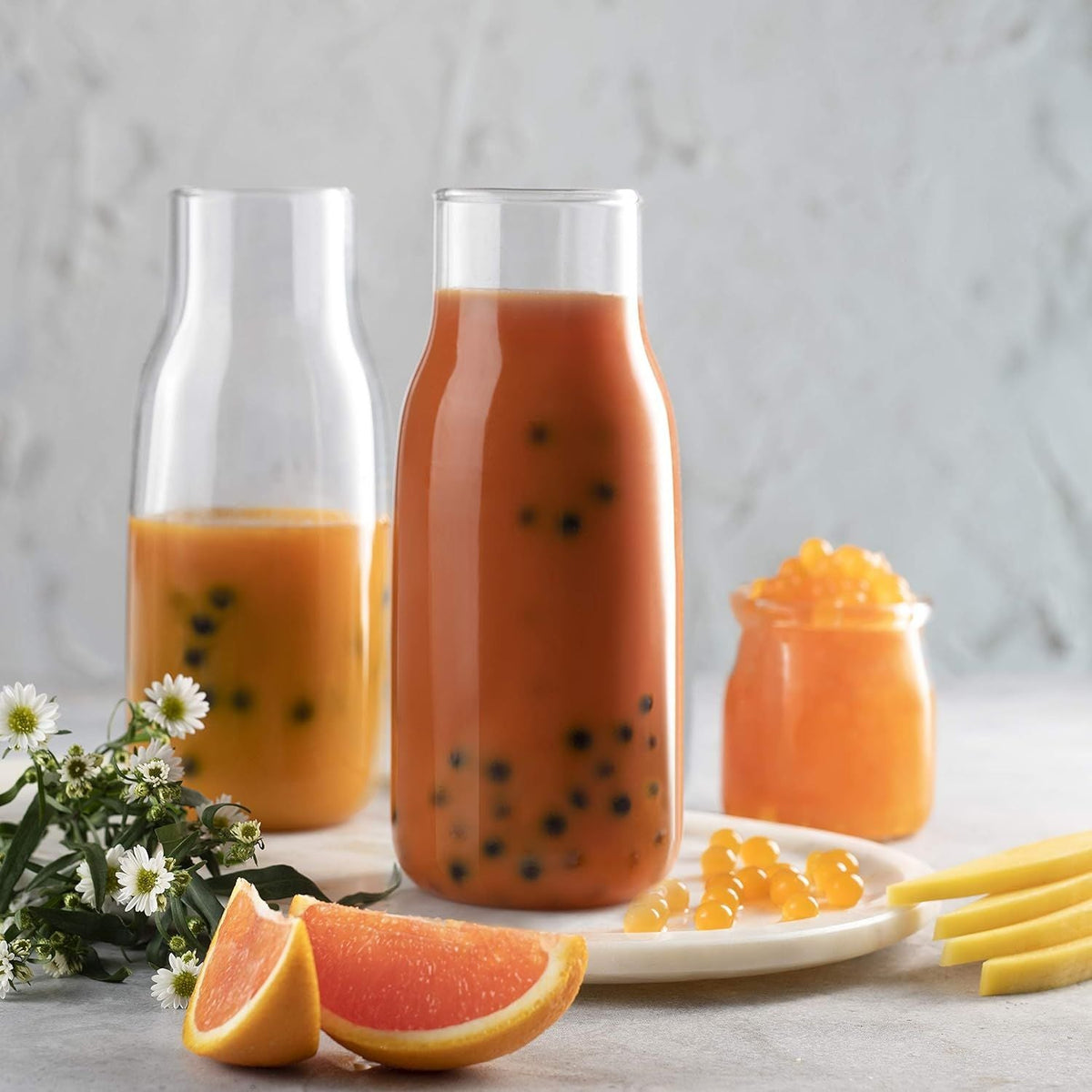 1 LB Mango Flavored Popping Boba-3