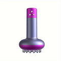 Purple heated metal back massager handheld smart Gua Sha brush for deep tissue relief