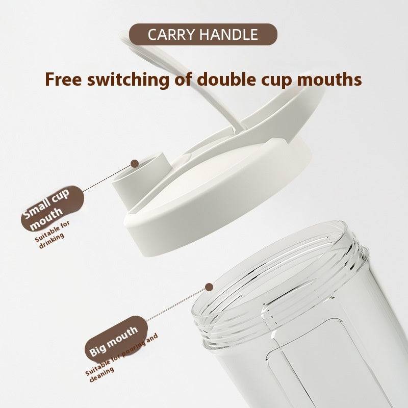 Electric protein shaker cup portable travel tumbler with lid and blending mechanism — view 5