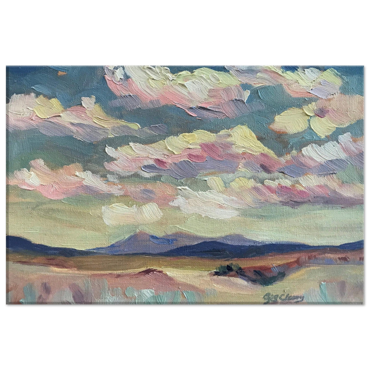 'Rio Chama' Southwestern Landscape I 8x12, 11x14, or 12x18 inch Canvas Art Print I Original Artwork by American Artist Barbara Cleary I F66-1