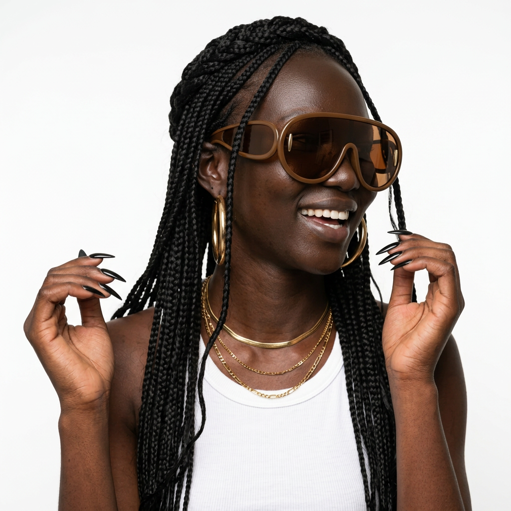 Daring Oversized Wave Sunglasses-0