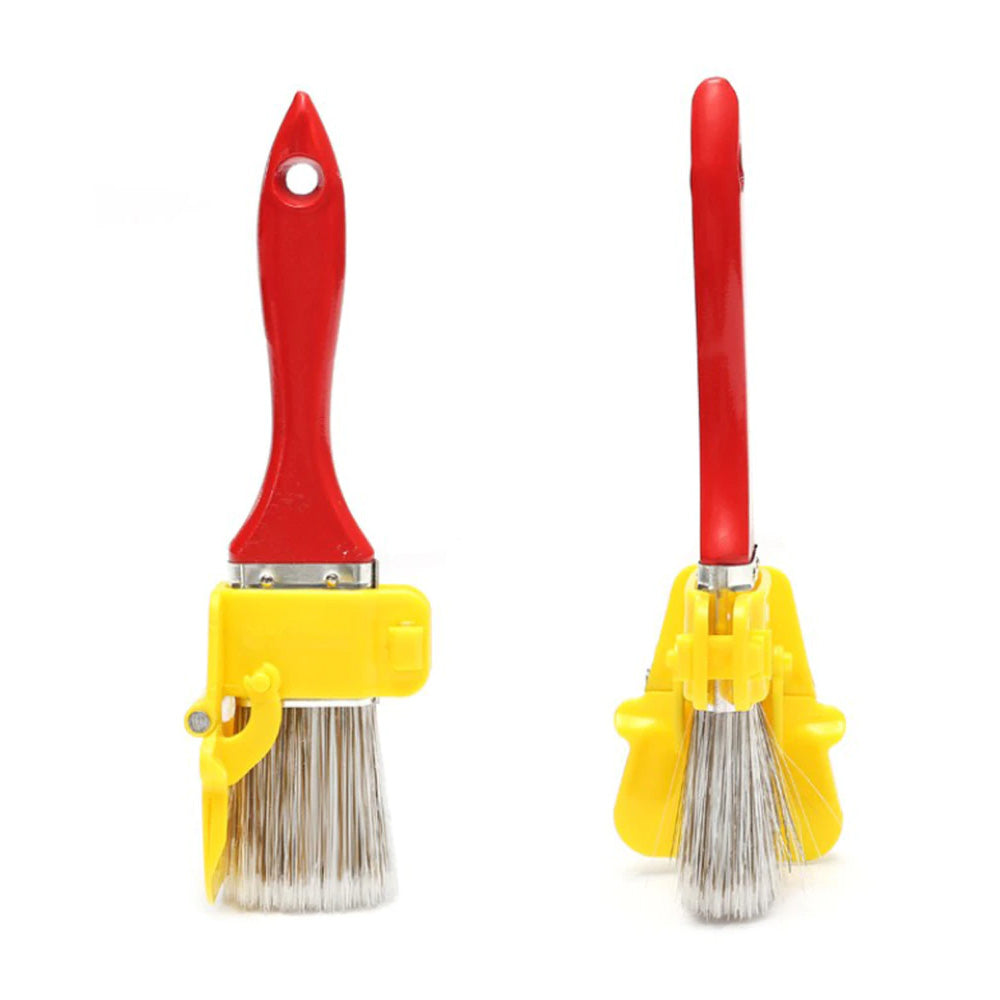 Professional paint edger brush with a wooden handle and PET bristles for trimming