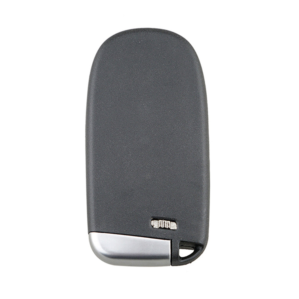 Black 5-button smart remote key fob with metal accents and durable ABS plastic casing — view 3