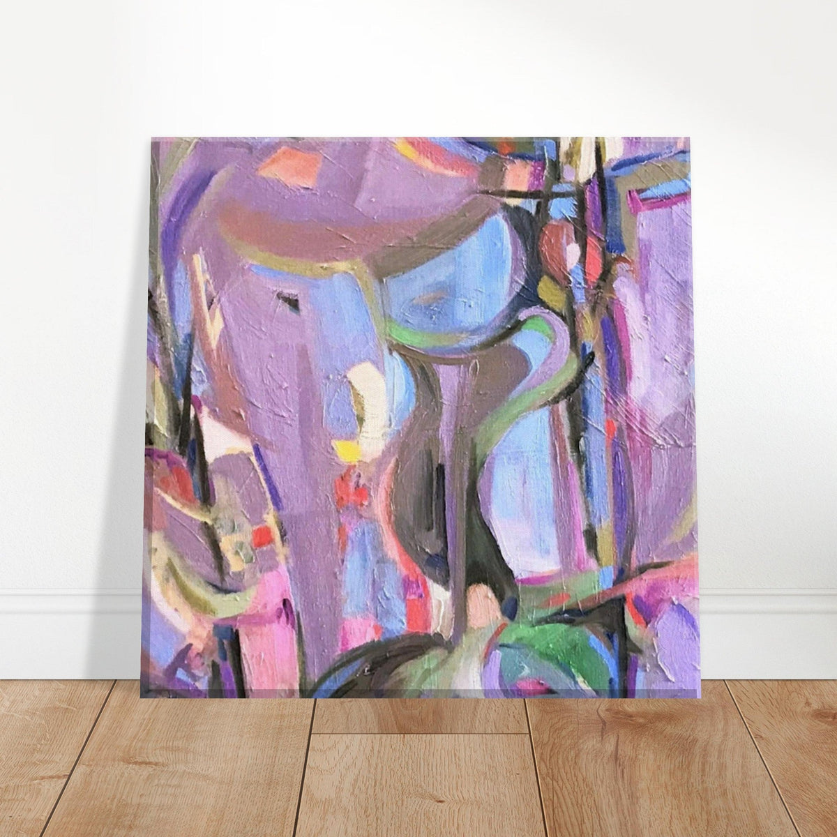 'Passages' Abstract I 8x8 inch Canvas Art Print I Original Artwork by American Artist Barbara Cleary I F128-0