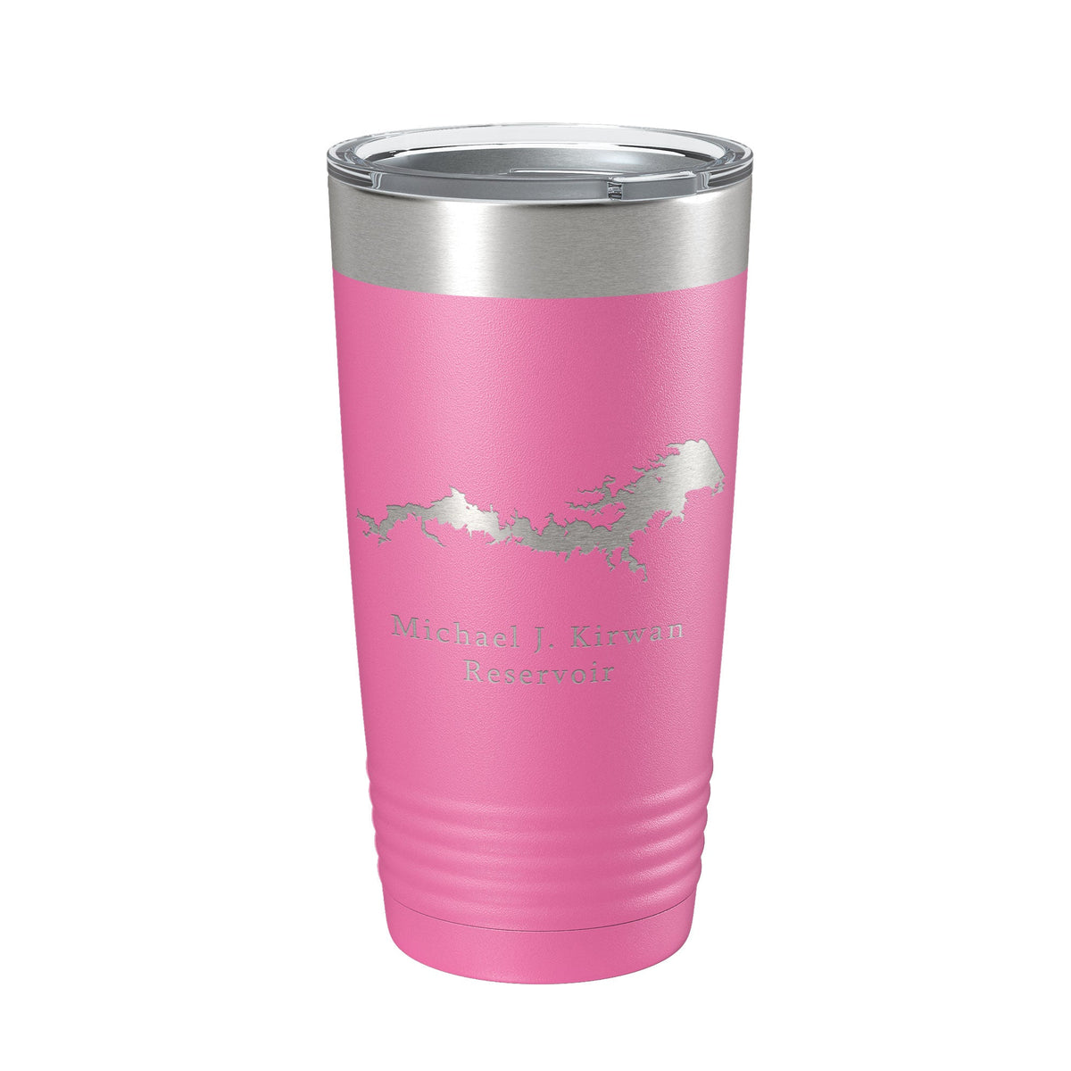 Michael J. Kirwan Reservoir Tumbler Lake Map Travel Mug Insulated Laser Engraved Coffee Cup Ohio 20 oz-11