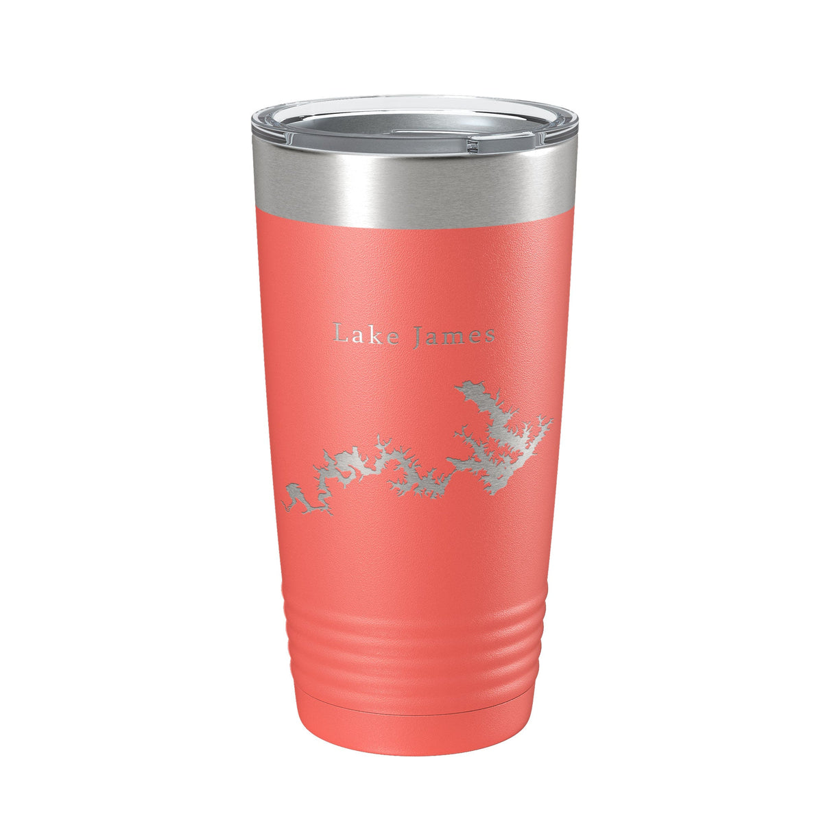 Lake James Map Tumbler Travel Mug Insulated Laser Engraved Coffee Cup North Carolina 20 oz-20