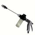 Portable high-pressure car wash spray gun in durable plastic with quick connect garden hose adapter