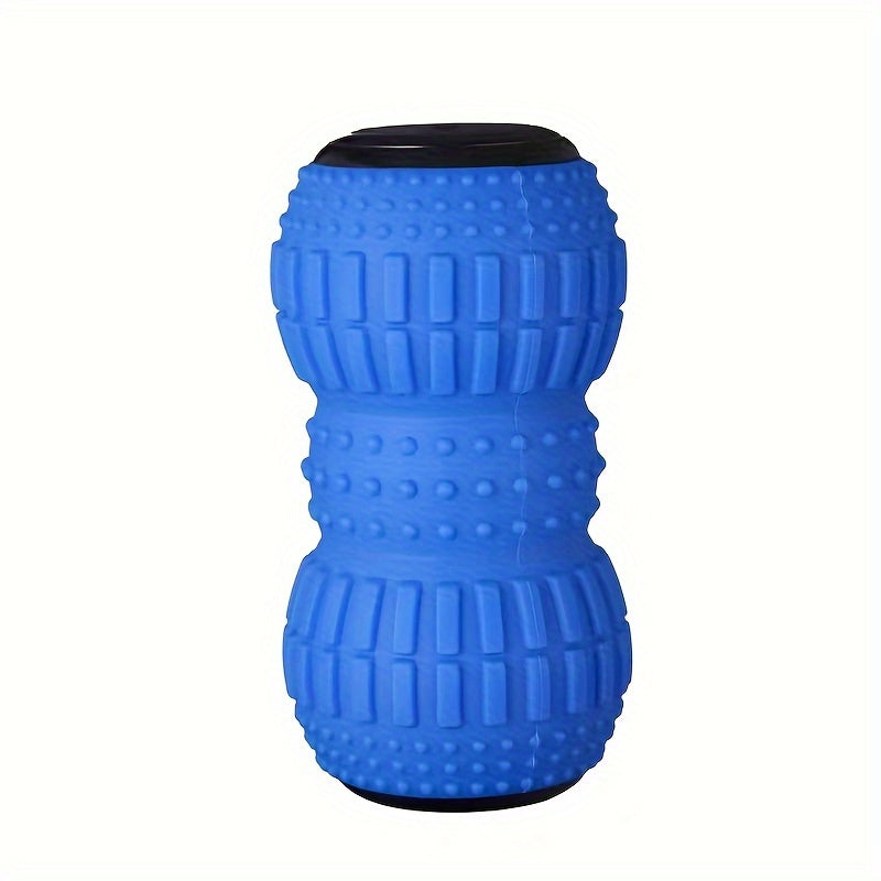 Blue 3-speed vibrating massage ball for deep tissue muscle recovery and trigger point therapy