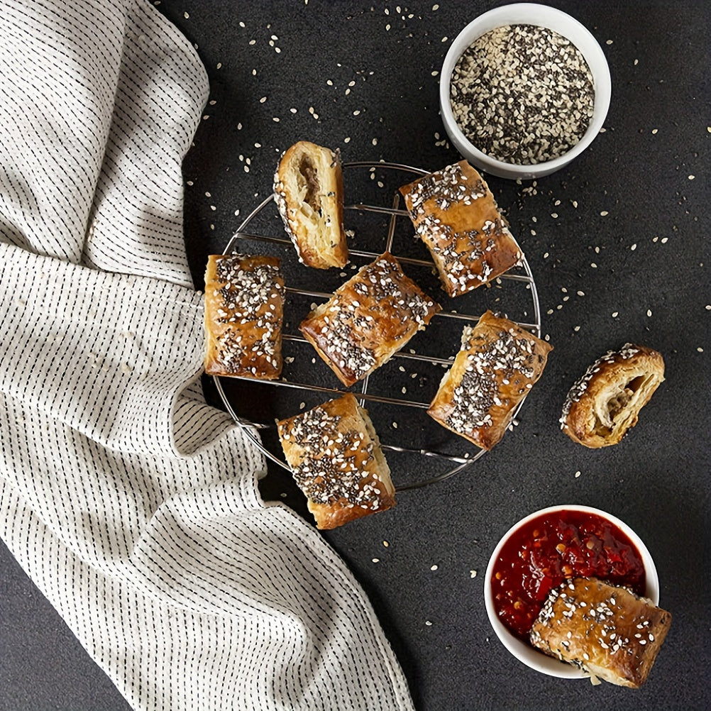 11-piece air fryer accessory kit featuring nonstick cast iron pizza pan and muffin cups — view 4