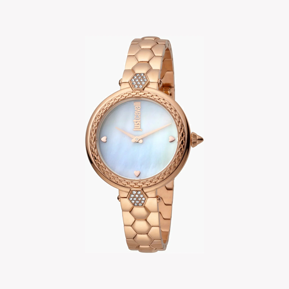 Just Cavalli Women's Rose Gold Watch, White Dial | Jc1l128m0585-1