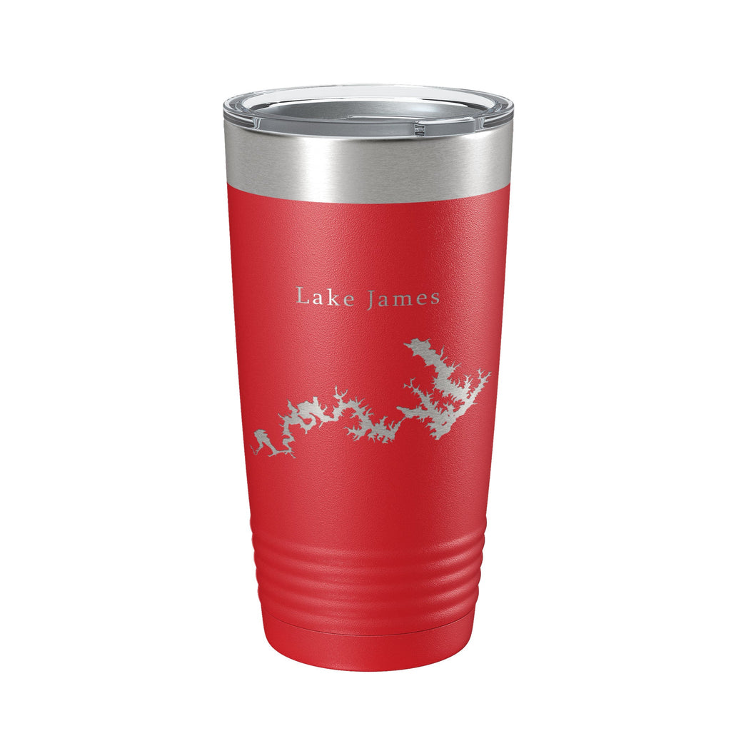 Lake James Map Tumbler Travel Mug Insulated Laser Engraved Coffee Cup North Carolina 20 oz-10
