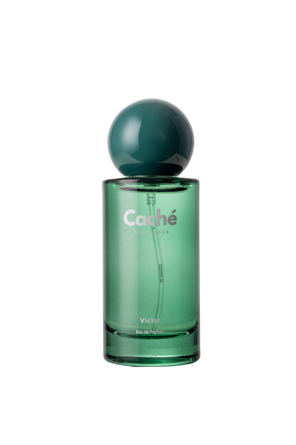Caché Victor men's fragrance 50ml glass Eau De Parfum bottle featuring an elegant modern design — view 5