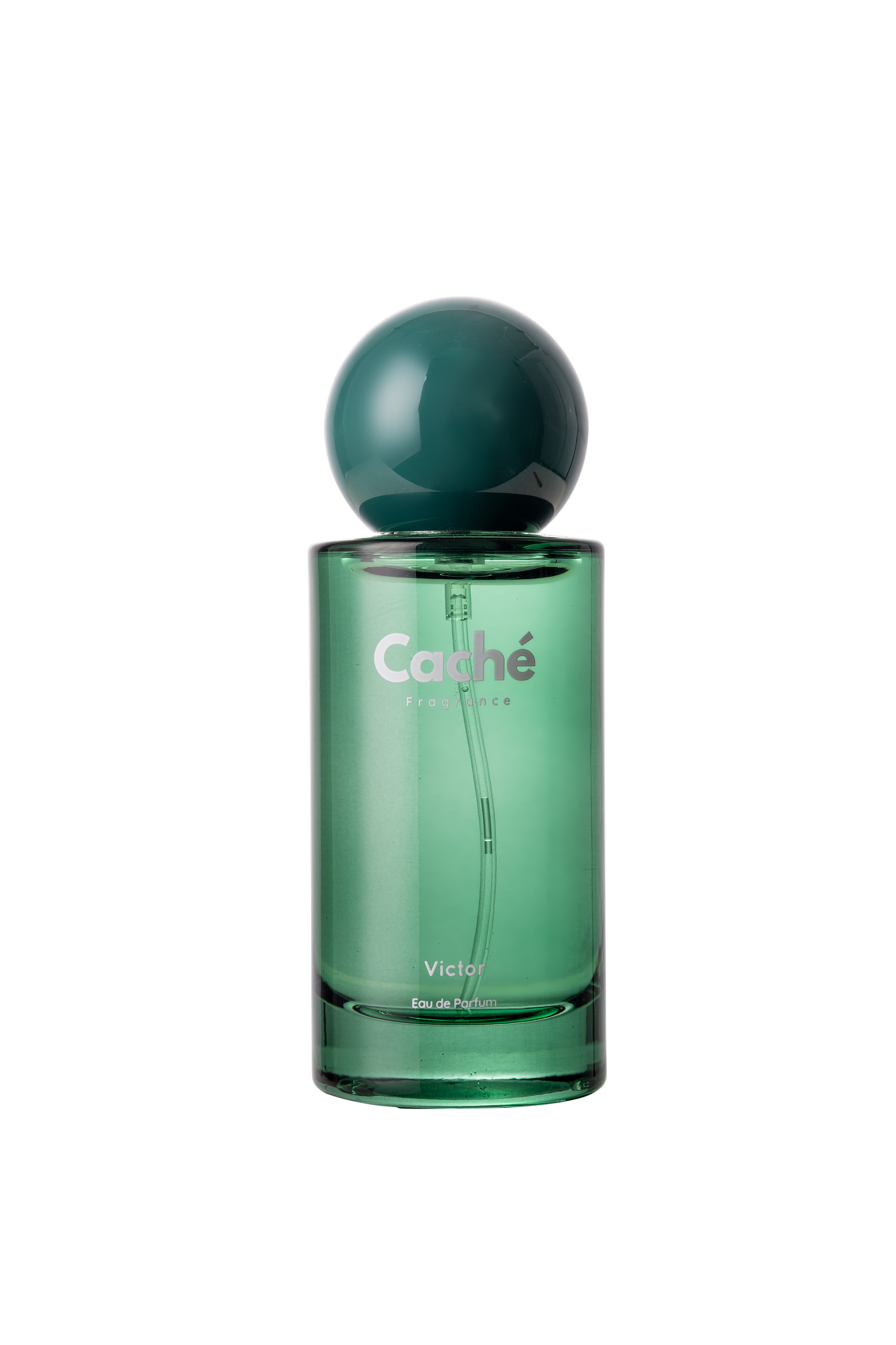 Caché Victor men's fragrance 50ml glass Eau De Parfum bottle featuring an elegant modern design — view 5
