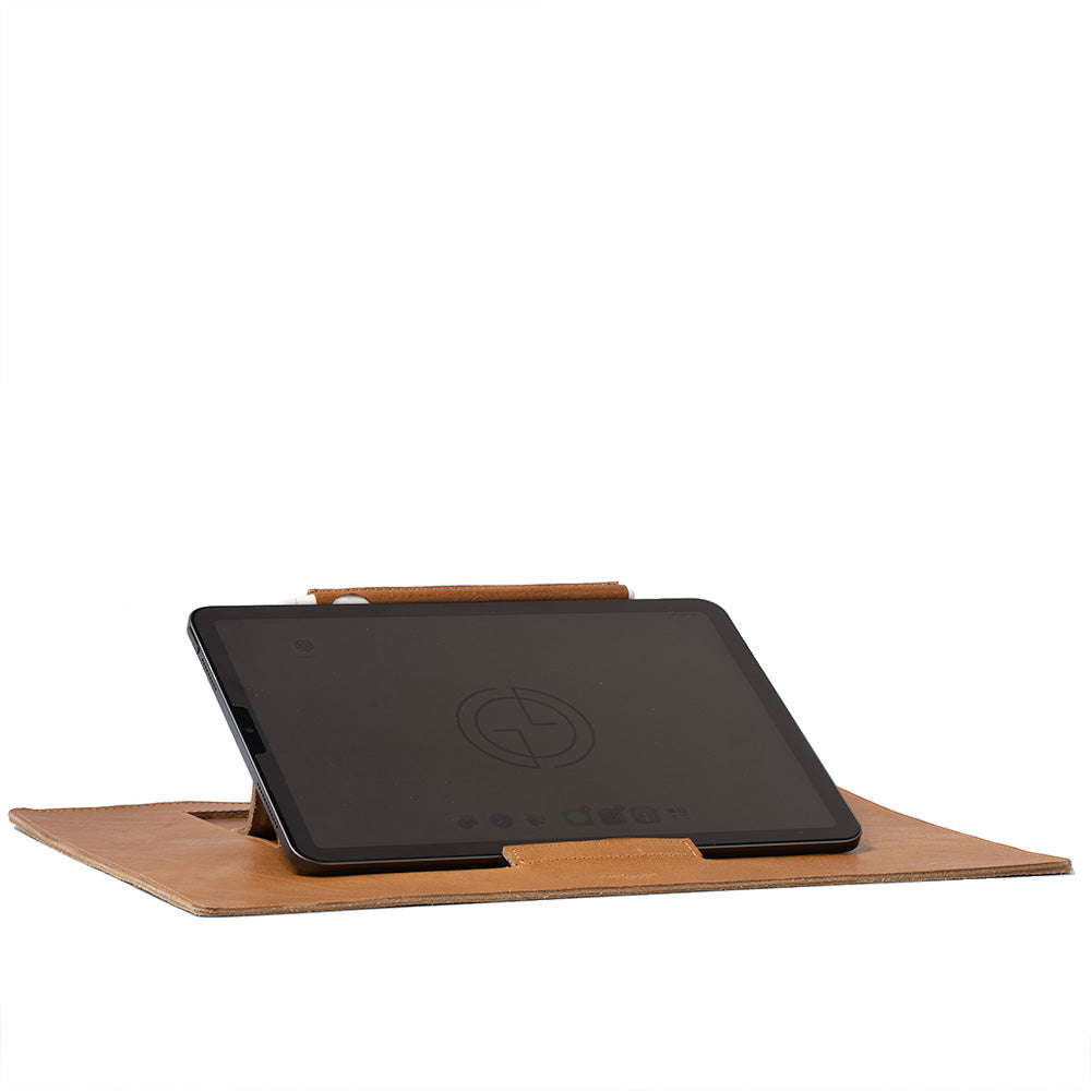 Full-Grain Leather Desktop Stand for iPad-1