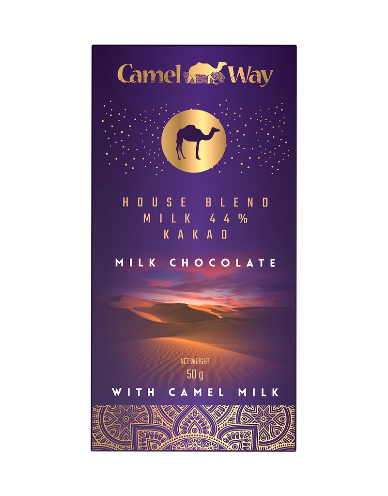 Handmade camel milk chocolate bar with 44 percent premium cocoa and rich creamy texture — view 4