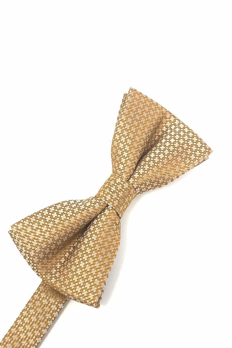 Regal pre-tied bow tie in poly woven fabric featuring an elegant micro neat pattern — view 3