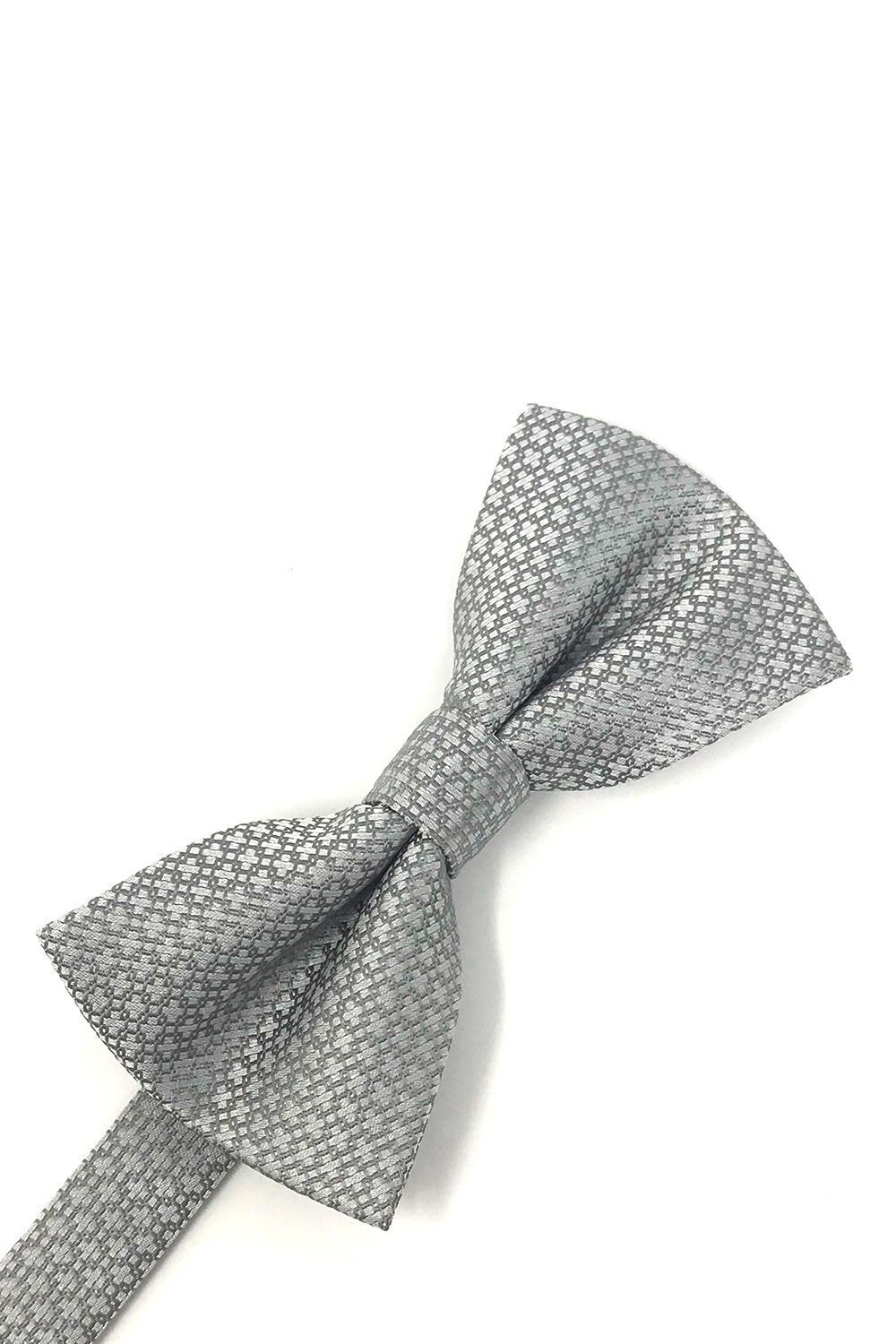 Regal pre-tied bow tie in poly woven fabric featuring an elegant micro neat pattern — view 4