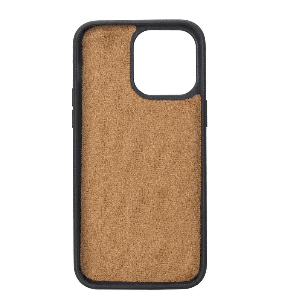 Casper genuine leather MagSafe wallet case for iPhone 13 showing card slots and kickstand — view 5