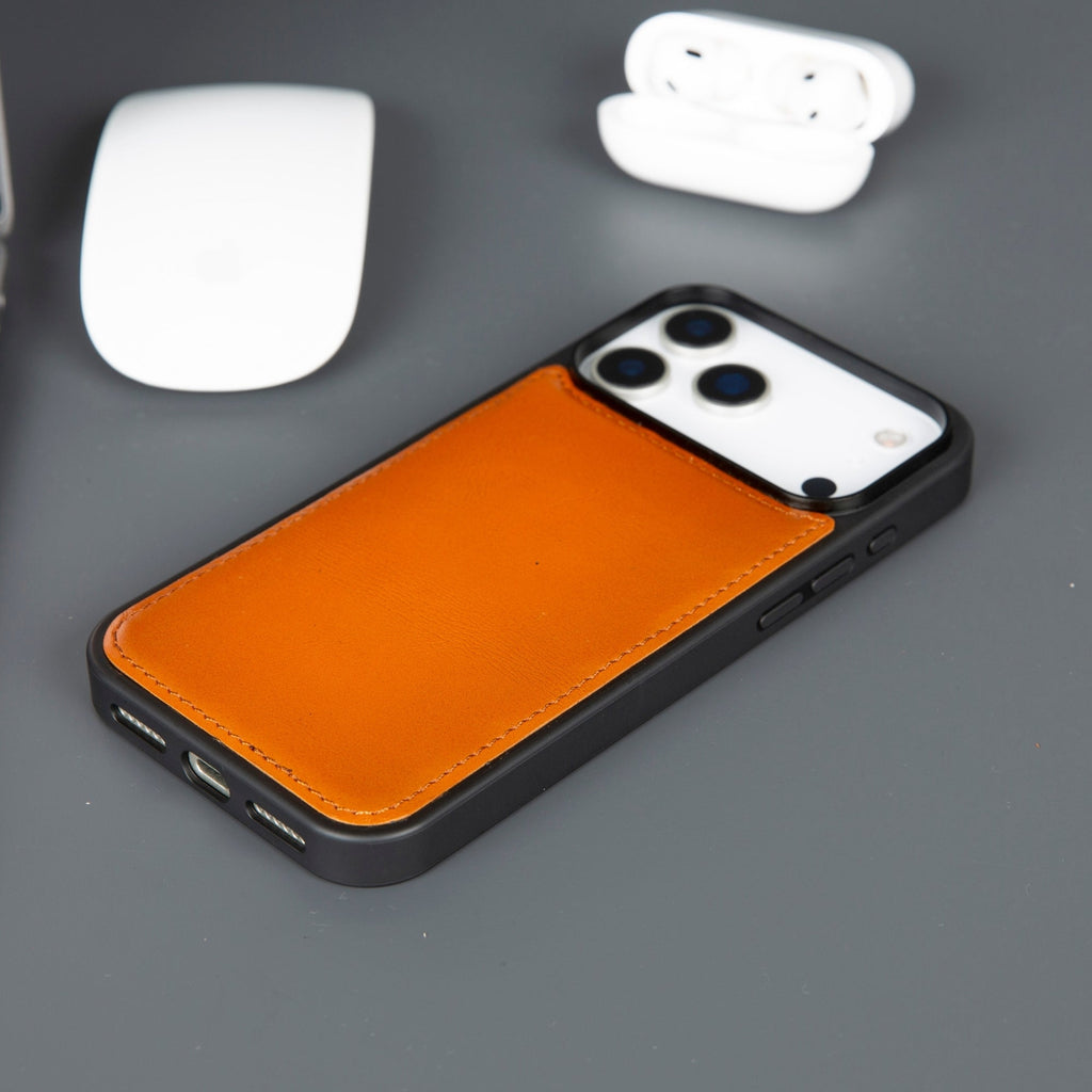 iPhone 17 Pro leather wallet case with card slots, magnetic cover, and folding stand. — view 5